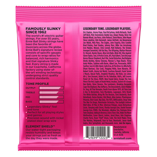 Ernie Ball Super Slinky Nickel Wound Electric Guitar Strings 9-42 - Back