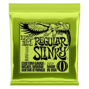 Ernie Ball Regular Slinky Nickel Wound Electric Guitar Strings - 10-46