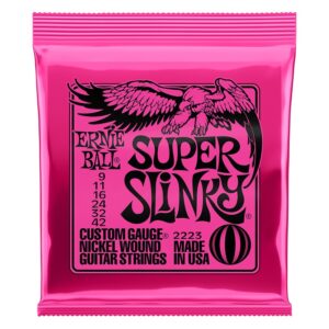 Ernie Ball Super Slinky Nickel Wound Electric Guitar Strings - 9-42
