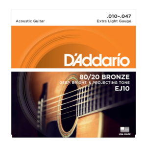 D'Addario EJ10 Acoustic Guitar Strings - Extra Light - 10-47