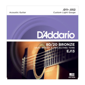 D'Addario EJ13 Acoustic Guitar Strings - Custom Light - 11-52