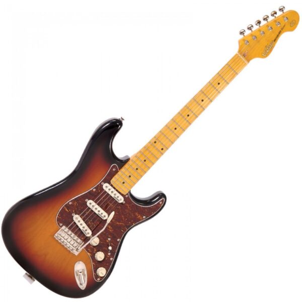 Vintage V6MSSB Reissued Electric Guitar - Sunburst