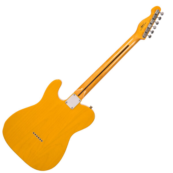 Vintage V52 Reissued Electric Guitar - Butterscotch - Back