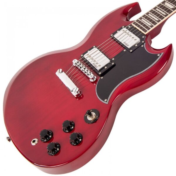 Vintage VS6 Reissued Electric Guitar - Cherry Red - Body
