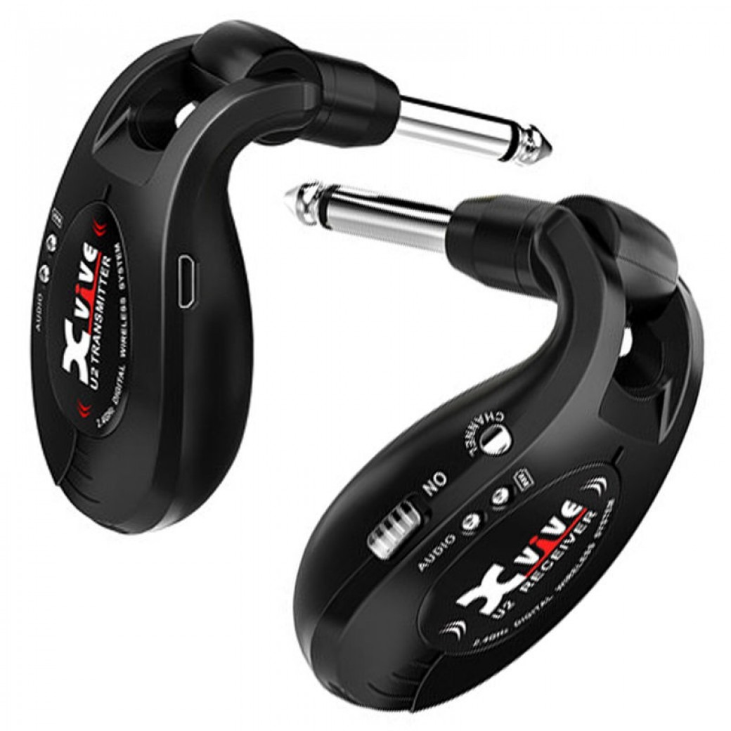 thumbnail image 2 of Xvive U8 Wireless Acoustic Guitar System With Case – 2.4GHz, Supercardioid Mic, 5ms Latency 2 of 14