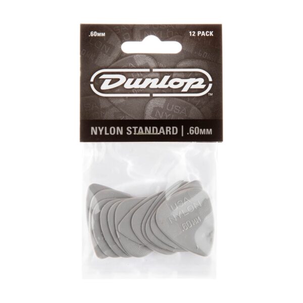 Dunlop Nylon Plectrum 12 Pack - 0.60mm