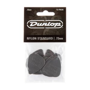 Dunlop Nylon Plectrum 12 Pack - 0.73mm