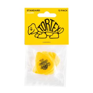 Dunlop Tortex Plectrum 12 Pack - 0.73mm/Yellow