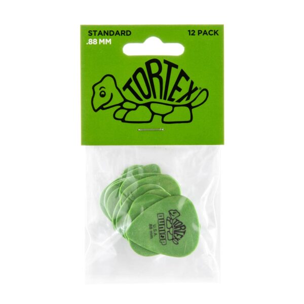 Dunlop Tortex Plectrum 12 Pack - 0.88mm/Green