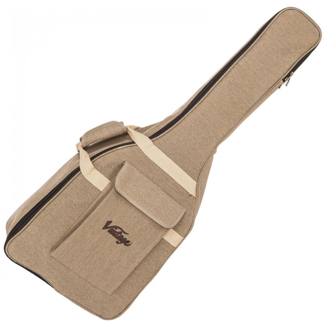 Vintage VCAG3 Canvas Guitar Bag Acoustic Zebra Muzik