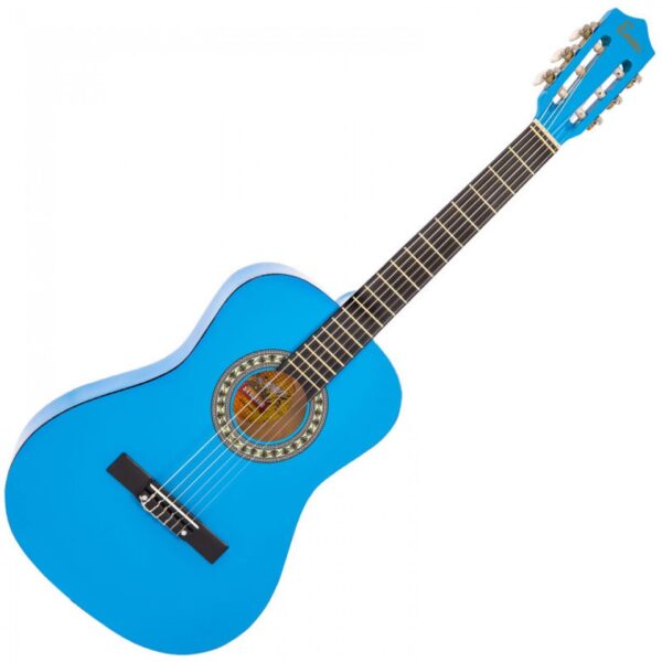 Encore 3/4 Size Classical Guitar Pack Blue - Front