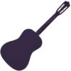 Encore 3/4 Size Classical Guitar Pack Purple - Back