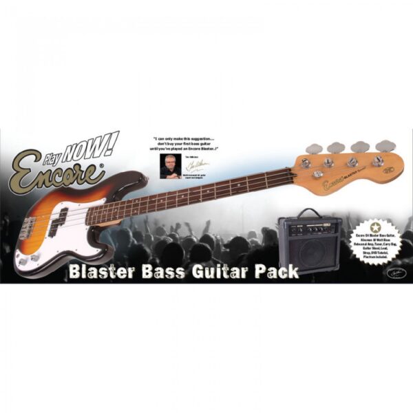 Encore E4 Bass Guitar Pack - Box