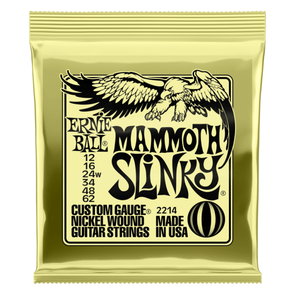 Ernie Ball Mammoth Slinky Nickel Wound Electric Guitar Strings - Front