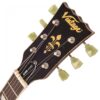 Vintage V100MRTSB ICON Electric Guitar - Distressed Tobacco Sunburst - Headstock