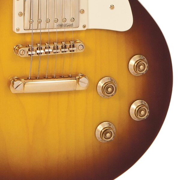 Vintage V100TSB Reissued Electric Guitar - Tobacco Sunburst - Controls