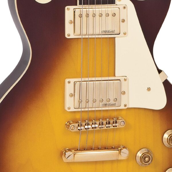 Vintage V100TSB Reissued Electric Guitar - Tobacco Sunburst - Pickups