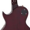 Vintage V100WR Reissued Electric Guitar - Wine Red - Body Back