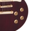 Vintage V100WR Reissued Electric Guitar - Wine Red - Controls