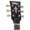 Vintage V100WR Reissued Electric Guitar - Wine Red - Headstock