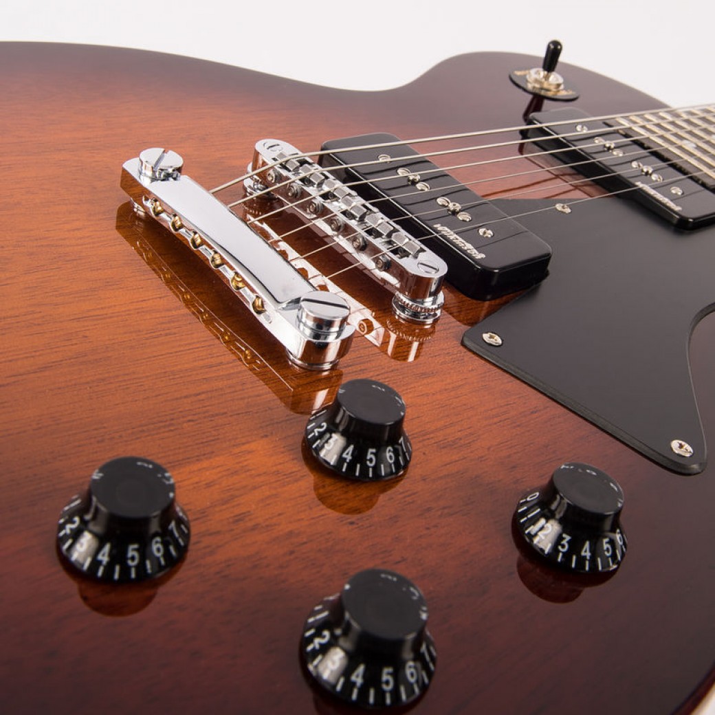 Vintage V132TSB Reissued Electric Guitar - Tobacco Sunburst - Controls