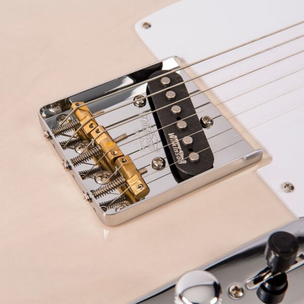 Vintage V62AB Reissued Electric Guitar - Ash Blonde - Bridge