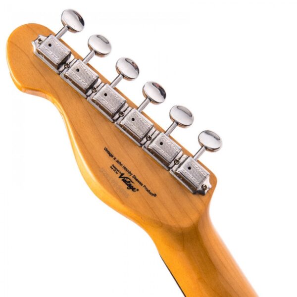 Vintage V62AB Reissued Electric Guitar - Ash Blonde - Machine Heads
