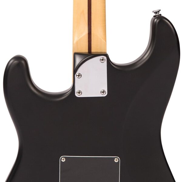 Vintage V6HMBB Reissued Electric Guitar - Boulevard Black - Body Back