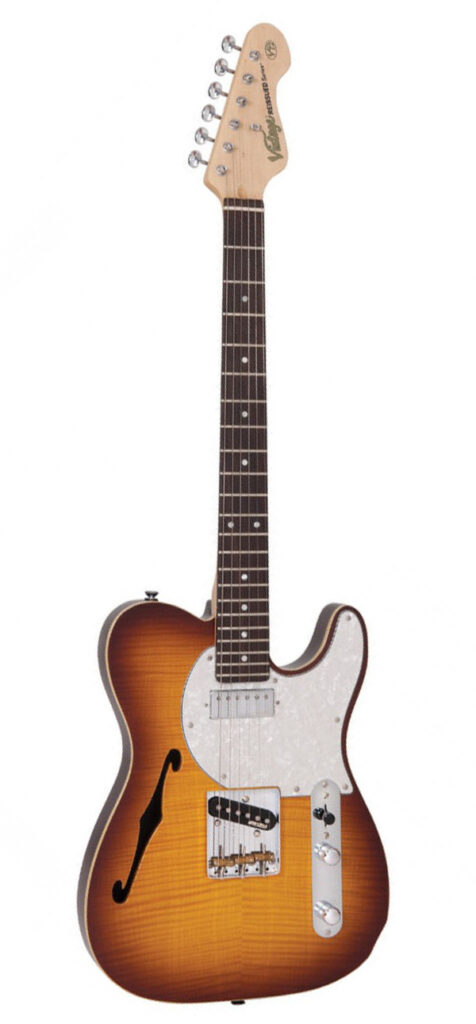 Vintage V72FTB Reissued Custom Spec TL Electric Guitar - Full