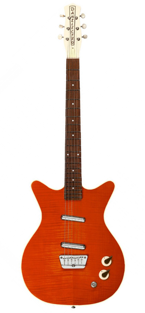Danelectro 59 Divine Electric Guitar - Flame Maple - Full