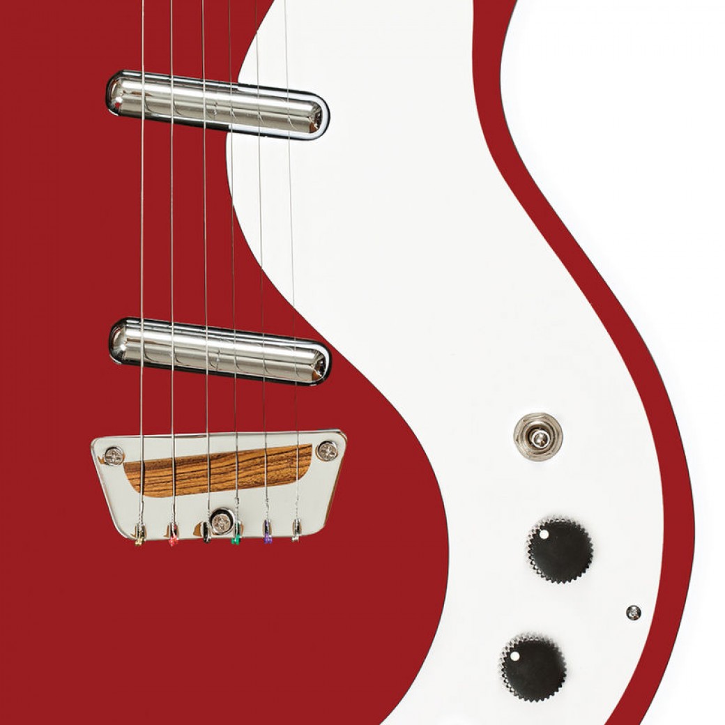 Danelectro DC59VRD The Stock 59 Electric Guitar - Vintage Red - Body