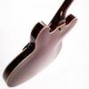 Vintage VSA500W Reissued Semi Acoustic Guitar - Natural Walnut - Back Angle
