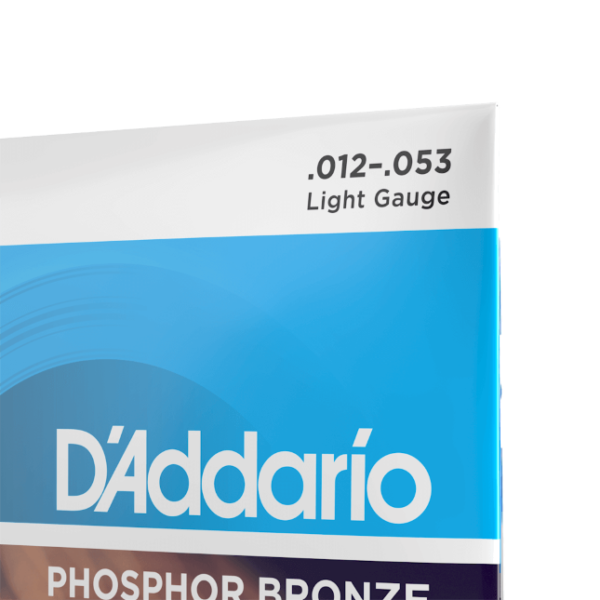 D'Addario EJ16 Phosphor Bronze Acoustic Guitar Strings - Light - 12-53 - Gauge