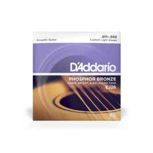 D'Addario EJ26 Phosphor Bronze Acoustic Guitar Strings - Custom Light - 11-52