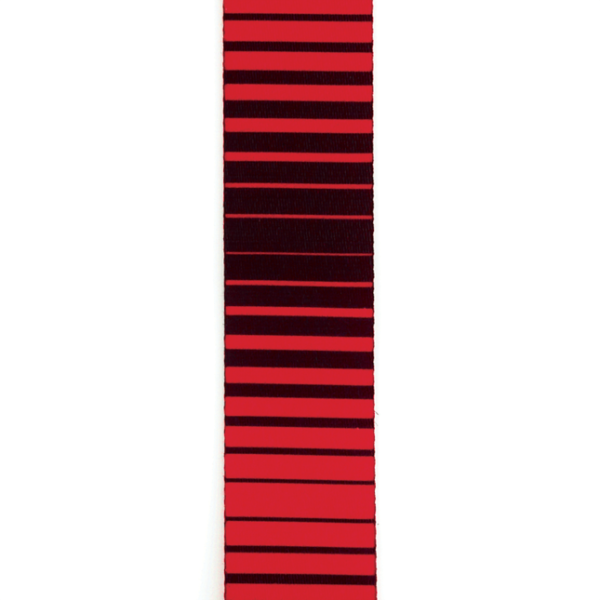D'Addario Optical Stripes Art Red Guitar Strap - Pattern