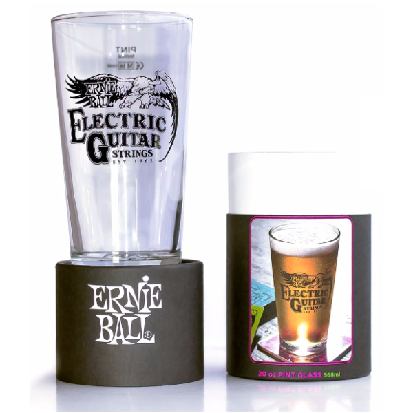 Ernie Ball Vintage Logo Pint Glass - Box