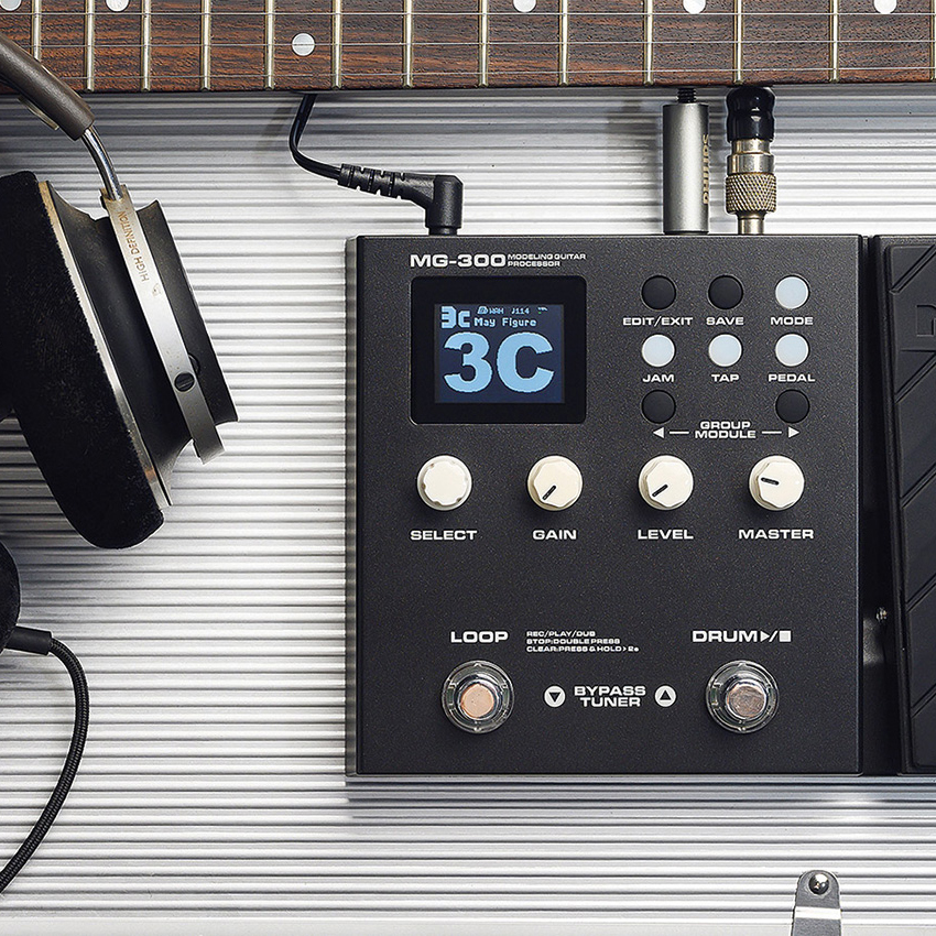 NuX MG 300 Guitar Multi FX Pedal Zebra Muzik