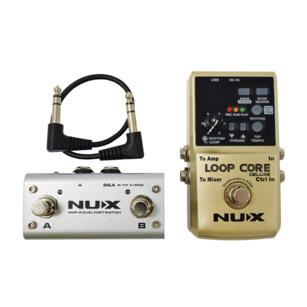 NuX Loop Core Deluxe 24-bit Looper Pedal Bundle