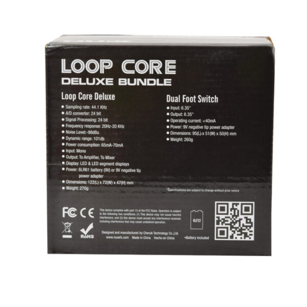 NuX Loop Core Deluxe 24-bit Looper Pedal Bundle - Box 2