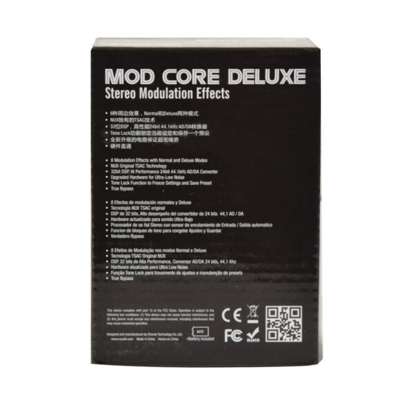 NuX Mod Core Deluxe Modulation Effects Pedal - Box Back
