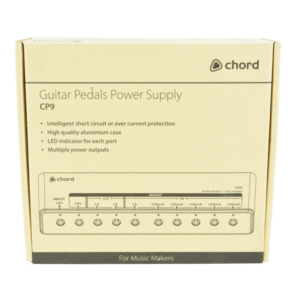 Chord CP9 Guitar Pedals Power Supply - Box