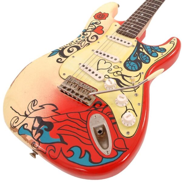 Vintage V6MRHDX Thomas Blug Signature Electric Guitar - Summer of Love - Body