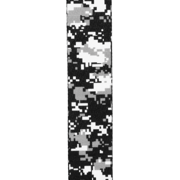 D'Addario Digital Camo Guitar Strap - Black - Pattern