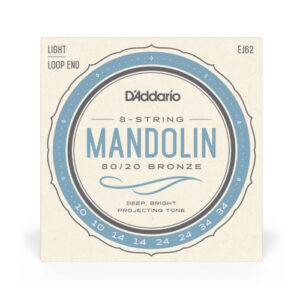 D'Addario EJ62 80:20 Bronze Mandolin Strings - Light - 10-34