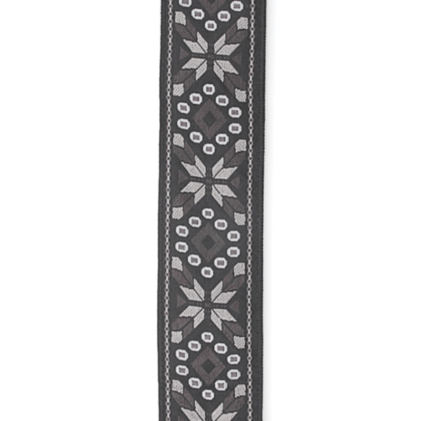 D'Addario Monterey 4 Woven Guitar Strap - Black - Pattern