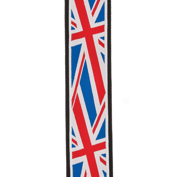 D'Addario Union Jack Woven Guitar Strap - Pattern