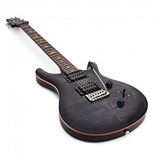 PRS SE Custom 24 Electric Guitar - Charcoal Burst - Angle