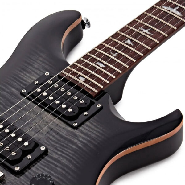 PRS SE Custom 24 Electric Guitar - Charcoal Burst - Frets