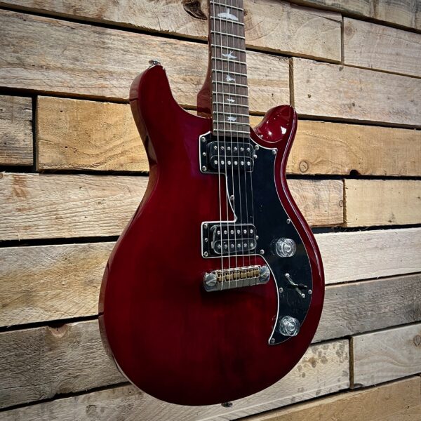 PRS SE Mira Electric Guitar - Vintage Cherry - Angle