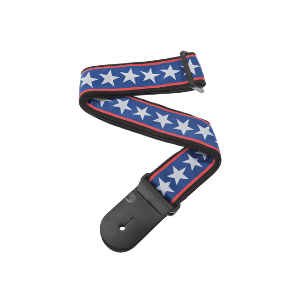 D'Addario Stars & Stripes Woven Guitar Strap